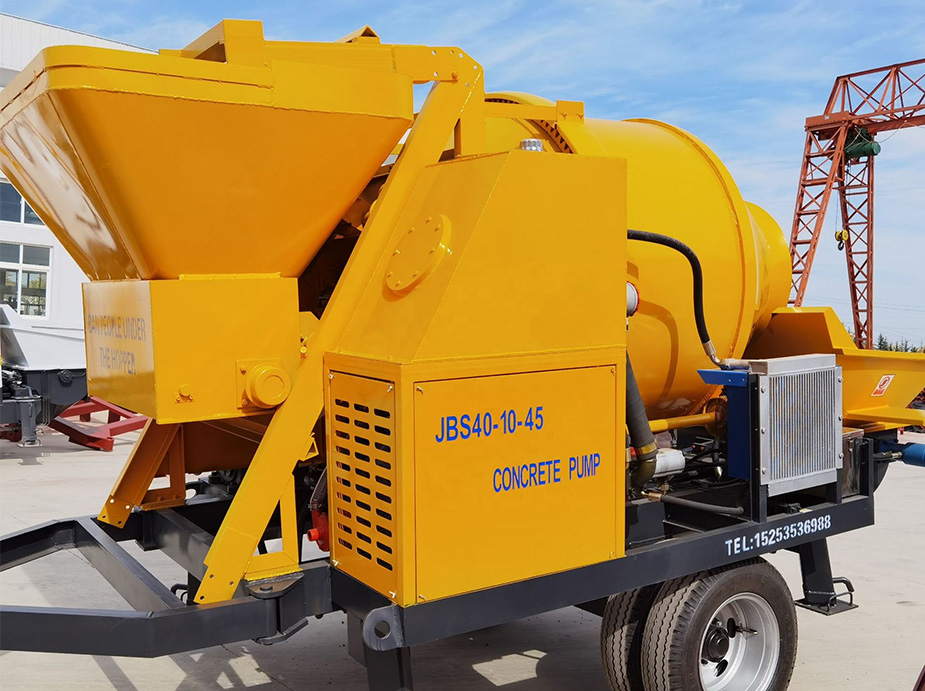 Ladder concrete mixer